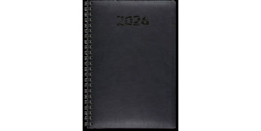 Simplex Agenda hebdomadaire Simply Flex 15 x 21 cm, 2026, Noir