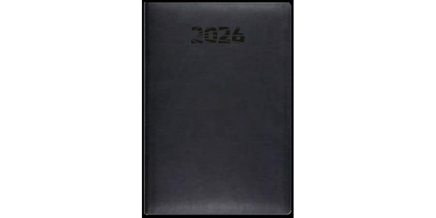 Simplex Agenda settimanale Simply Flex 15 x 21 cm, 2026, Noir