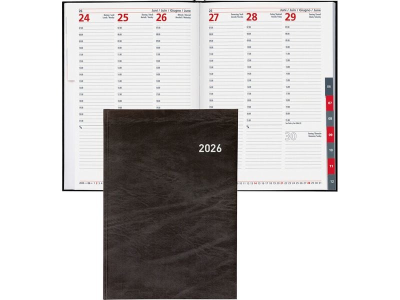 Biella Agenda commercial Registra 7 plus 17.2 x 24 cm
