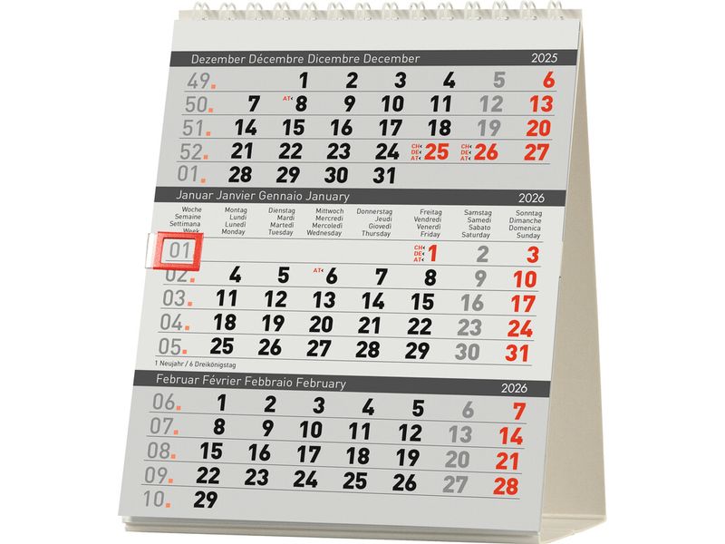 Biella Agenda de table 2026 12,5 x 15.5 cm