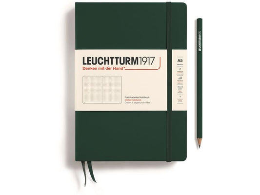 Leuchtturm Bloc-notes Medium A5, Pois, Forest