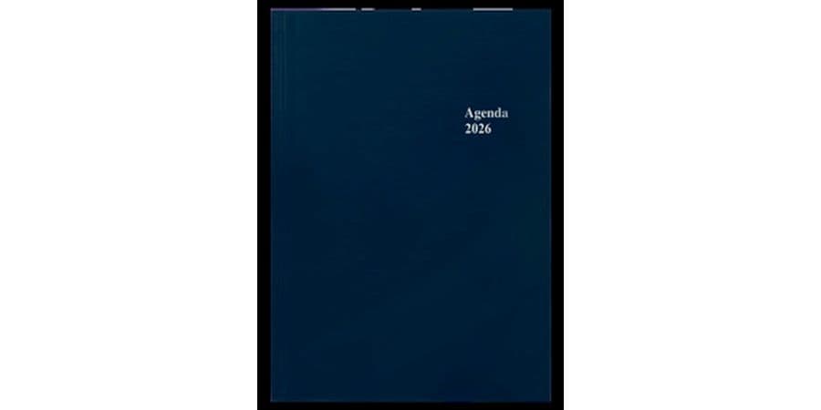 Simplex Agenda journalier 14.8 x 20.8 cm, 2026, Bleu