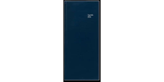 Simplex Agenda journalier  Lang 2026, 13.5 x 31.5 cm, bleu