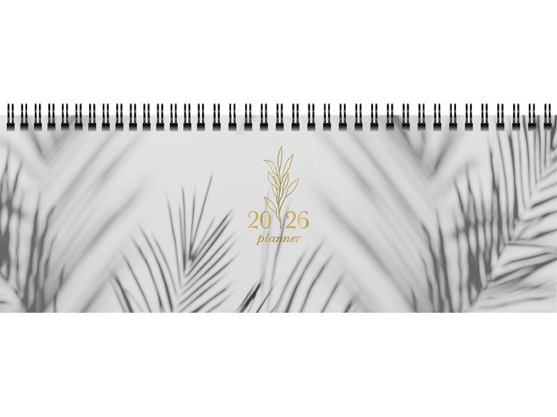 rido idé Calendriers de table Design Line 2026 Cloudy 297 x 105 mm