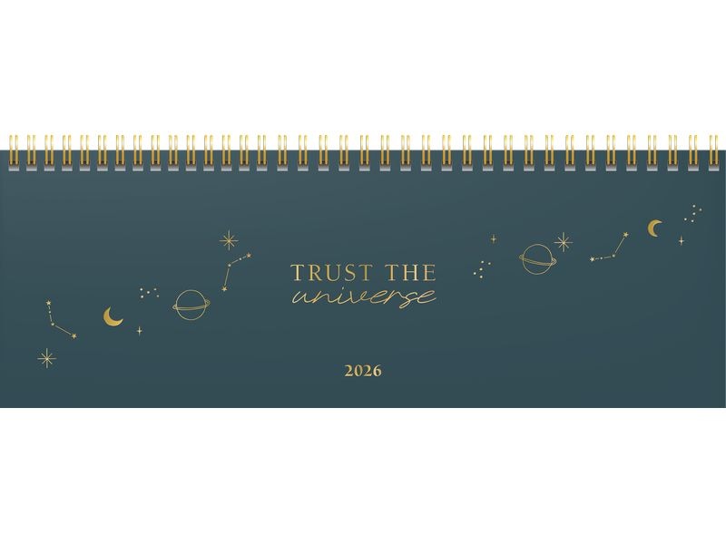 rido idé Calendriers de table Design Line 2026 Universe 297 x 105 mm