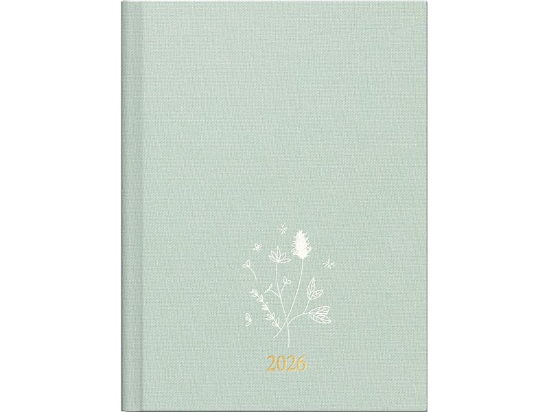 rido idé Agenda hebdomadaire Design Line Fleur, 2026, Turquoise