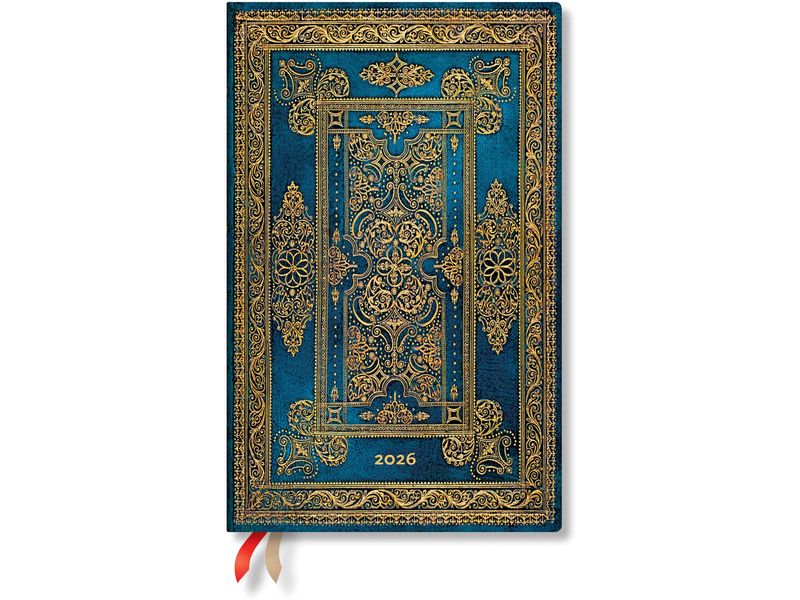 Paperblanks Agenda semainier Maxi Blue Luxe 1 semaine sur 2 pages, horizontal
