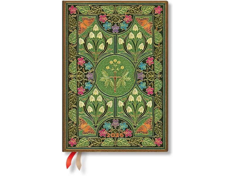 Paperblanks Agenda du jour Midi Poésie 1 semaine sur 2 pages, horizontal