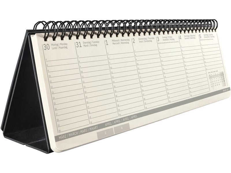 Sigel Calendriers de table Conceptum 30 x 14,3 cm, 2026, Noir