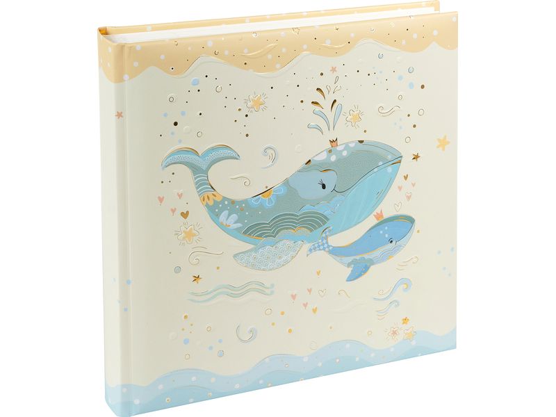 Goldbuch Album de bébé Blue Whale, 25 x 25 cm, 60 pages
