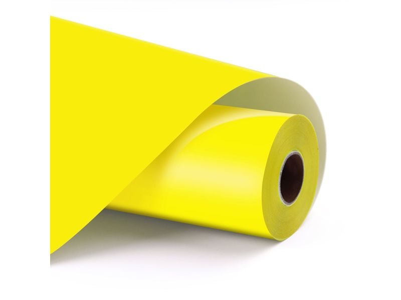 LOKLIK Vinyle adhésif permanent Rôle, 1 Pièce/s, Jaune