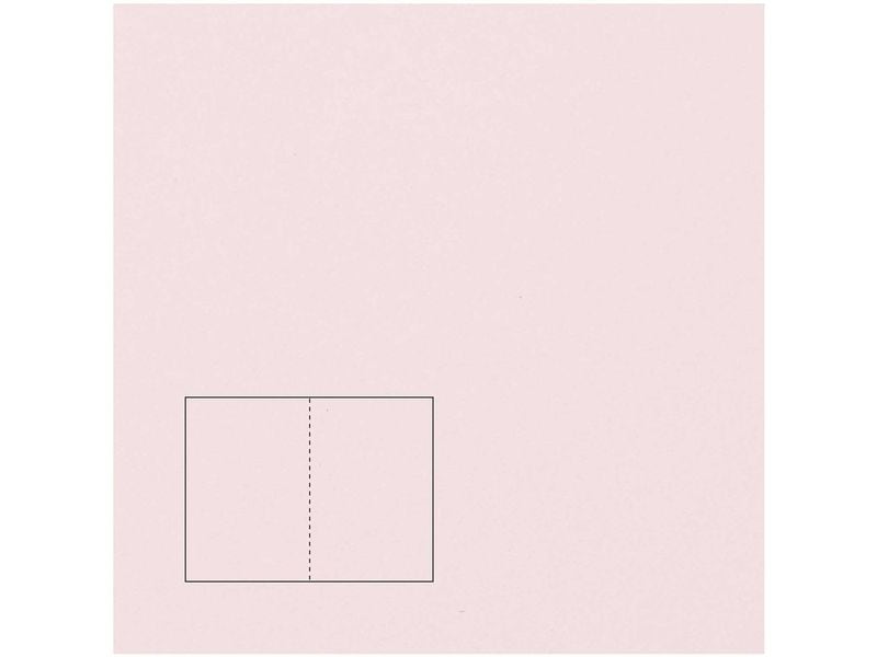 Rico Design Paper Poetry Essentials Carte à volet A5, rose
