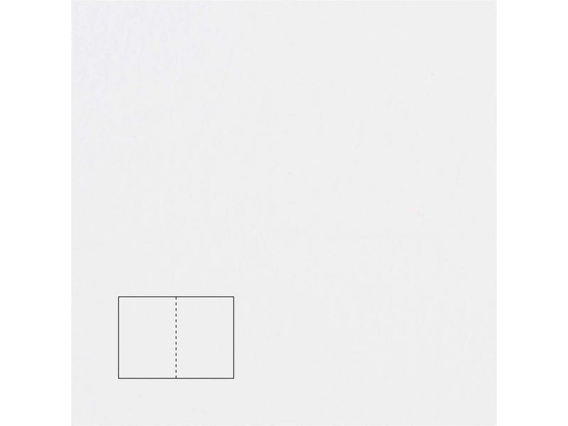 Rico Design Paper Poetry Essentials Carte à volet A6, extra-blanc