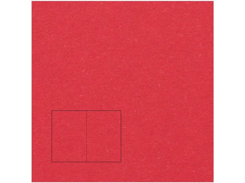 Rico Design Paper Poetry Essentials Carte à volet A5, rouge