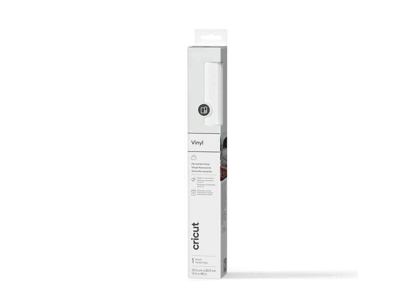 Cricut Film de vinyle Permanent 30.5 x 122 cm, 1 Pièce/s, Blanc