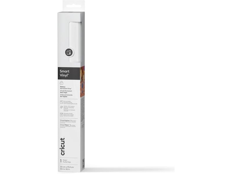 Cricut Film de vinyle Smart Permanent 33 x 91.4 cm, 1 Pièce/s, Blanc