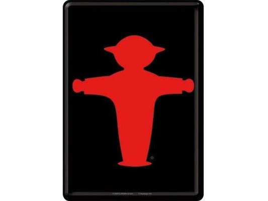 Nostalgic Art Carte postale Ampelmann Rouge/Noir