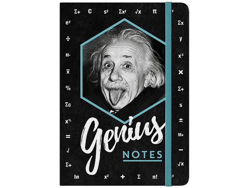 Nostalgic Art Carnet de notes Genius A5, Pois, Noir/Blanc