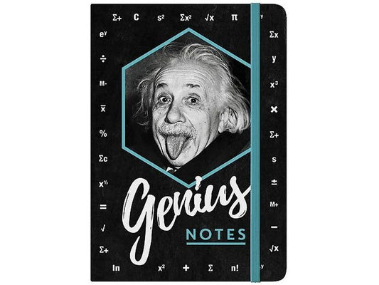 Nostalgic Art Carnet de notes Genius A5, Pois, Noir/Blanc
