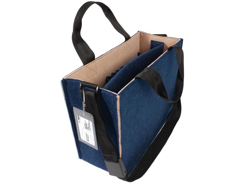 Sigel Desk Sharing Bag Bicolor M, bleu/beige 15.4