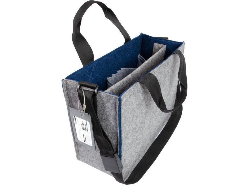 Sigel Desk Sharing Bag Bicolor M, gris/bleu 15.4