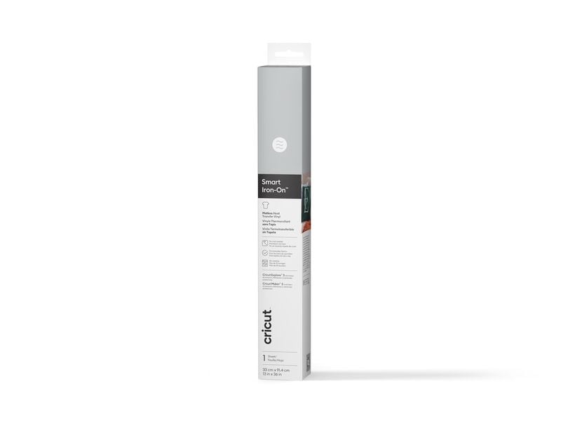 Cricut Film thermocollant Smart 33 x 91.4 cm, 1 Pièce/s, Argenté