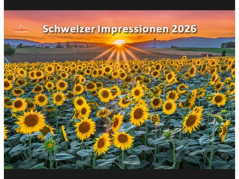 Calendaria Calendrier Impressions suisses 2026
