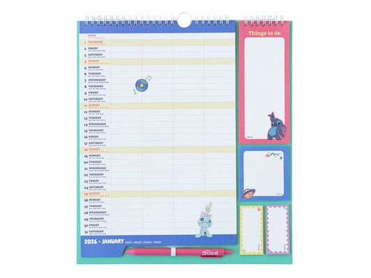 TH Agenda hebdomadaire Stitch 2026