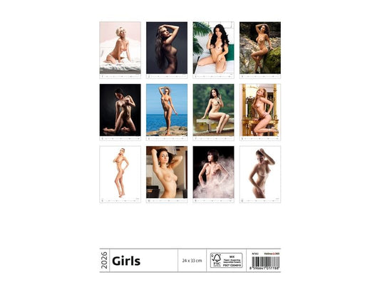 TH Calendrier érotique illustré Filles 2026