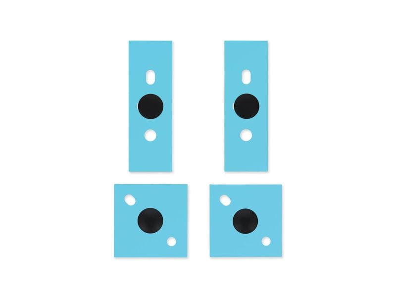 Microsoft Surface Laptop 3/4/5 Pieds de rechange Platinum