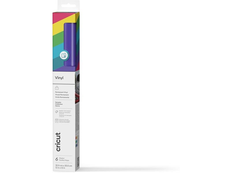 Cricut Film de vinyle Permanent Pack d'échantillons, 30.5 x 30.5 cm
