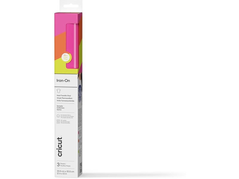 Cricut Film thermocollant Pack d'échantillons Glowsticks 30.5 x 30.5 cm