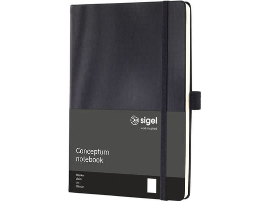 Sigel Bloc-notes Conceptum A5, Vierge, Noir
