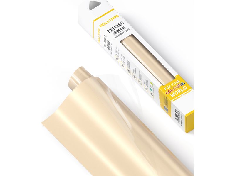 Poli-Tape Film thermocollant Poli-Flex turbo, 30.5 x 122 cm, Champagne