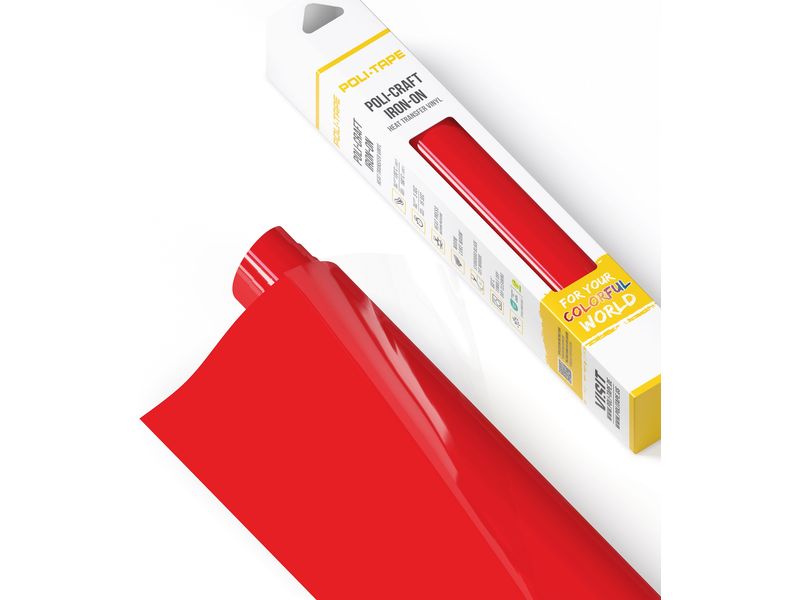 Poli-Tape Film thermocollant Poli-Flex turbo, 30.5 x 122 cm, rouge flamme