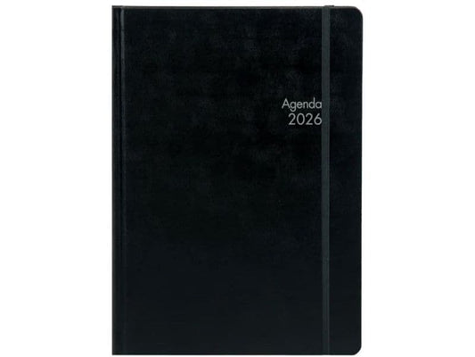 Simplex Agenda journalier  Simply Black 2026, 15 x 21 cm
