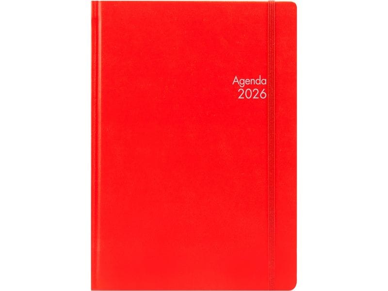 Simplex Agenda journalier  Simply Red 2026, 15 x 21 cm
