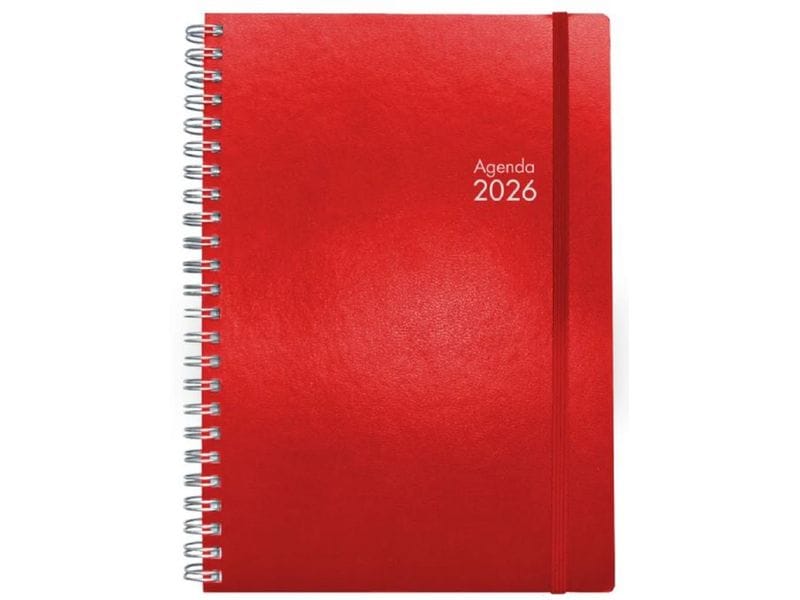 Simplex Agenda settimanale Simply Flex 2026, 15 x 21 cm, rouge