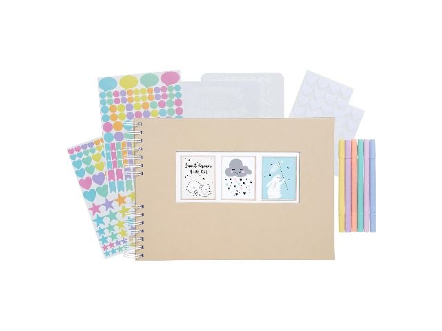 Exacompta Set Scrap-Addict, Beige
