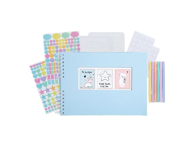 Exacompta Set Scrap-Addict, Bleu pastel