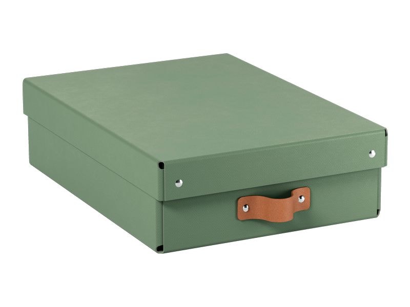 Leitz Boîte d'archives Puro plate avec couvercle à charnière, 2 pièces, Vert clair