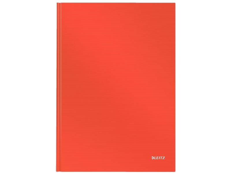 Leitz Carnet de notes Solid A4, À carreaux, Rouge vif
