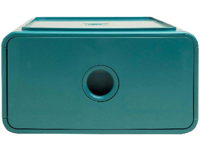 Exacompta Boîte à tiroirs Tiny Box Skandi, 1 tiroir, A5+, bleu pacifique