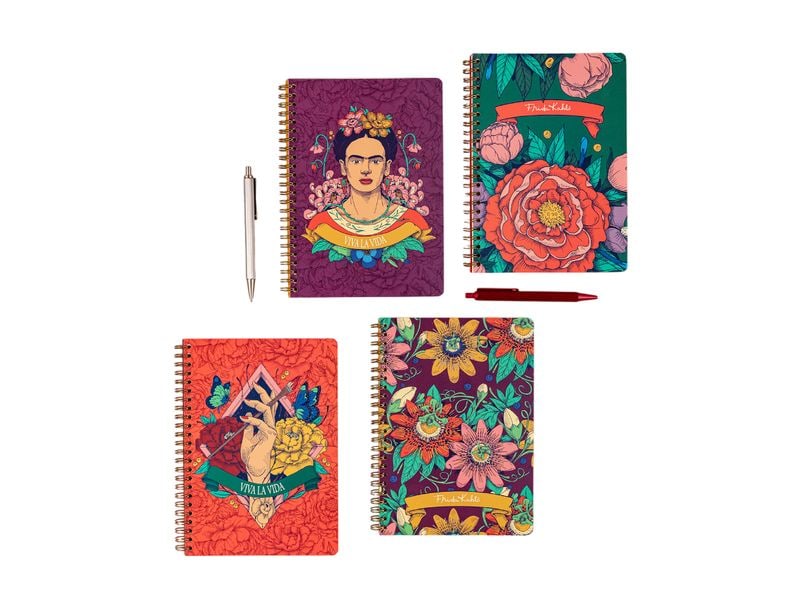 Clairefontaine Bloc-notes Frida Kahlo assortis, A5, À lignes, Multicolore