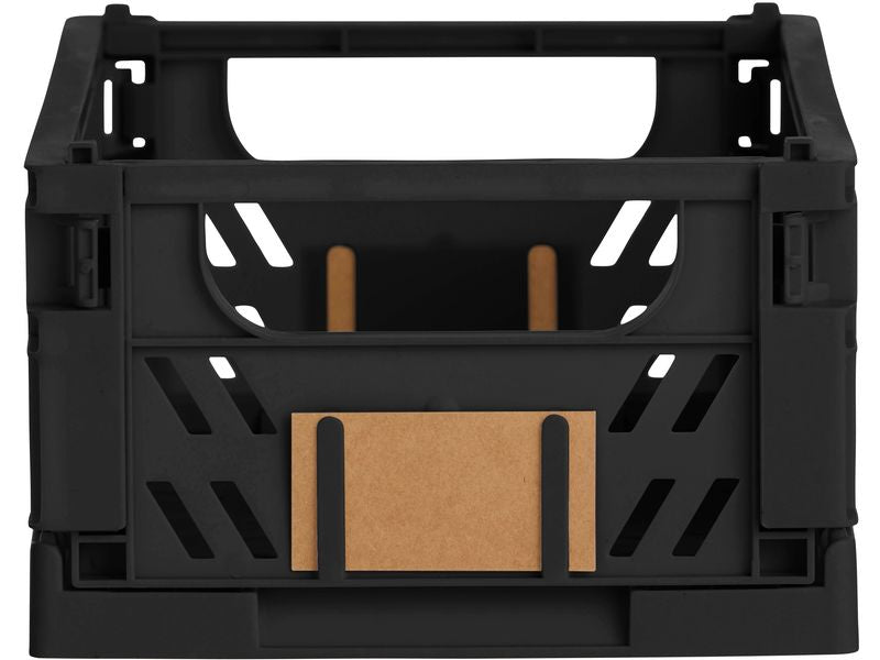 Schou Boîte pliante 25 x 16.5 x 10 cm - Noir