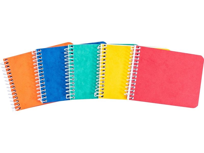 novooo. Bloc-notes A7, quadrillé 4 mm 70g assortis