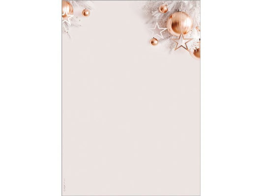 Sigel Papier à motif Christmas in rose gold, A4, 90 g/m², 100 feuilles