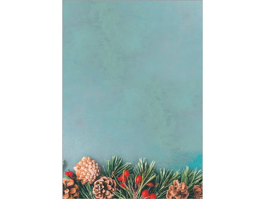 Sigel Papier à motif Green Christmas, A4, 90 g/m², 100 Blatt