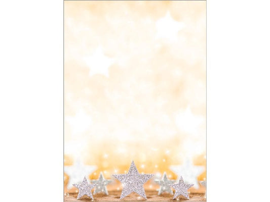 Sigel Papier à motif Glitter Stars, A4, 90 g/m², 100 feuilles