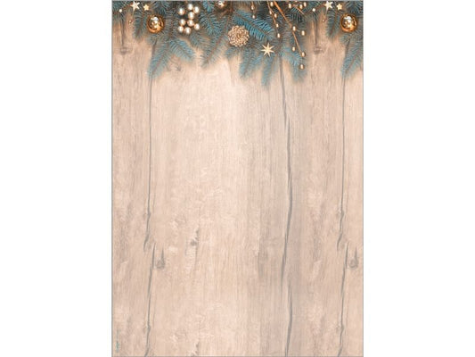 Sigel Papier à motif Golden Greens, A4, 90 g/m², 25 feuilles